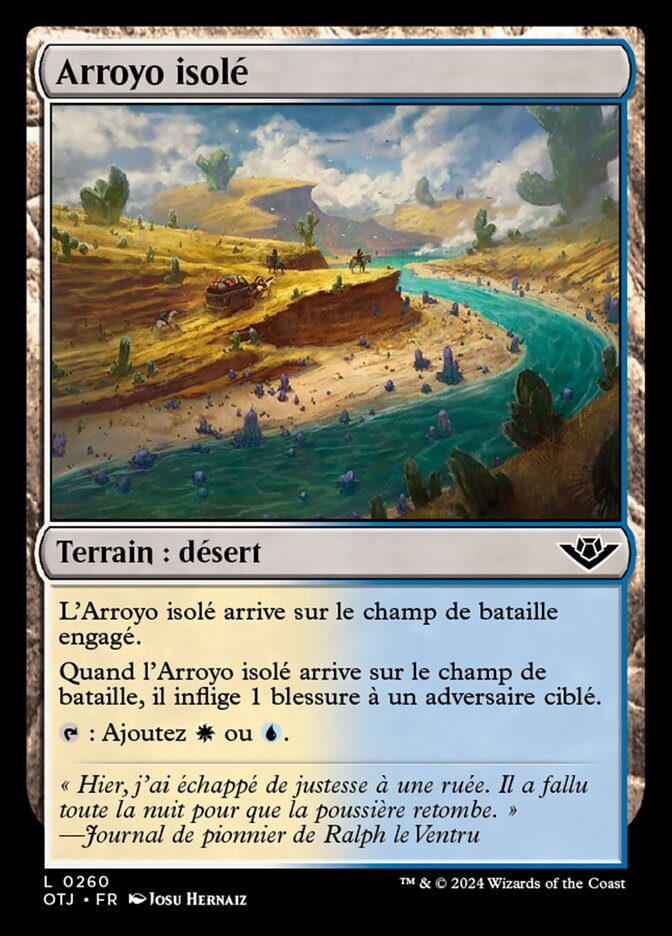 Arroyo isolé
