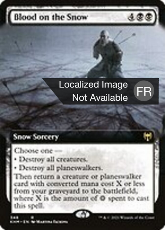 Du sang sur la neige