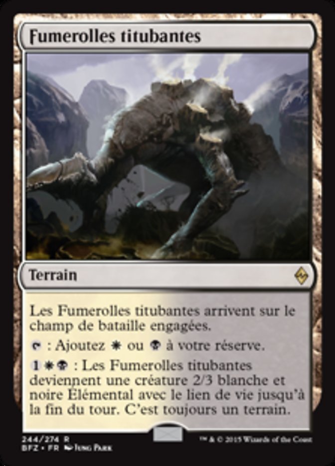 Fumerolles titubantes