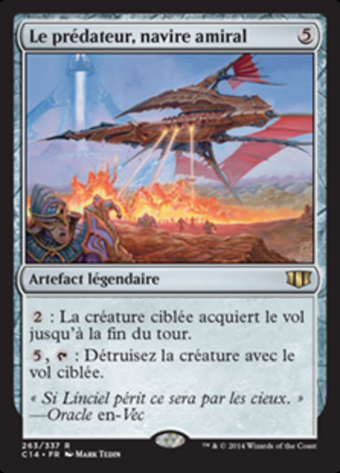 Le prédateur, navire amiral