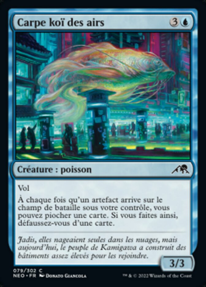 Carpe koï des airs
