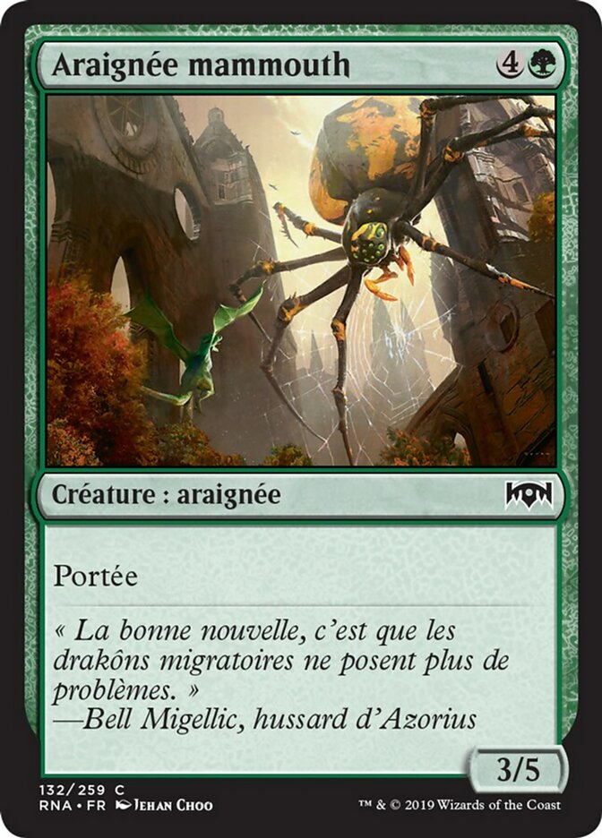 Araignée mammouth