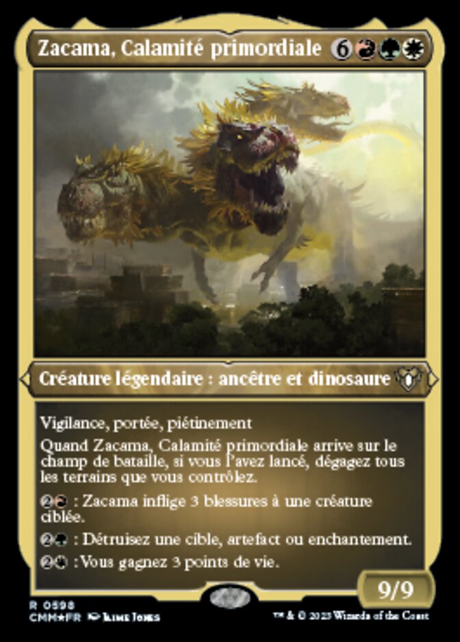 Zacama, Calamité primordiale