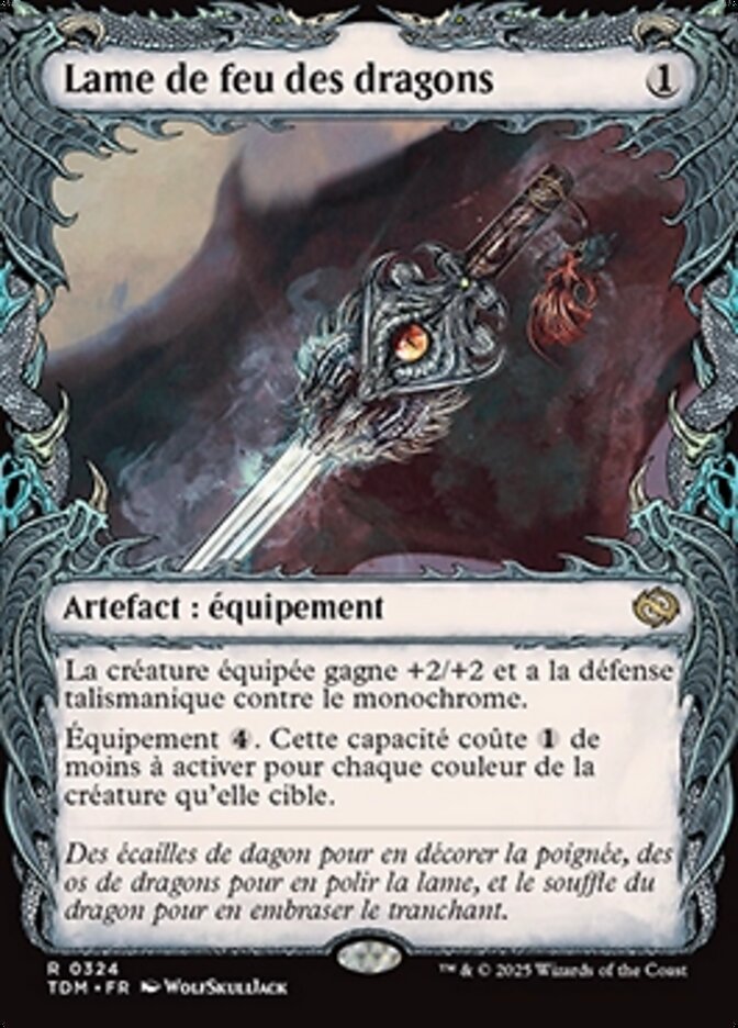 Lame de feu des dragons