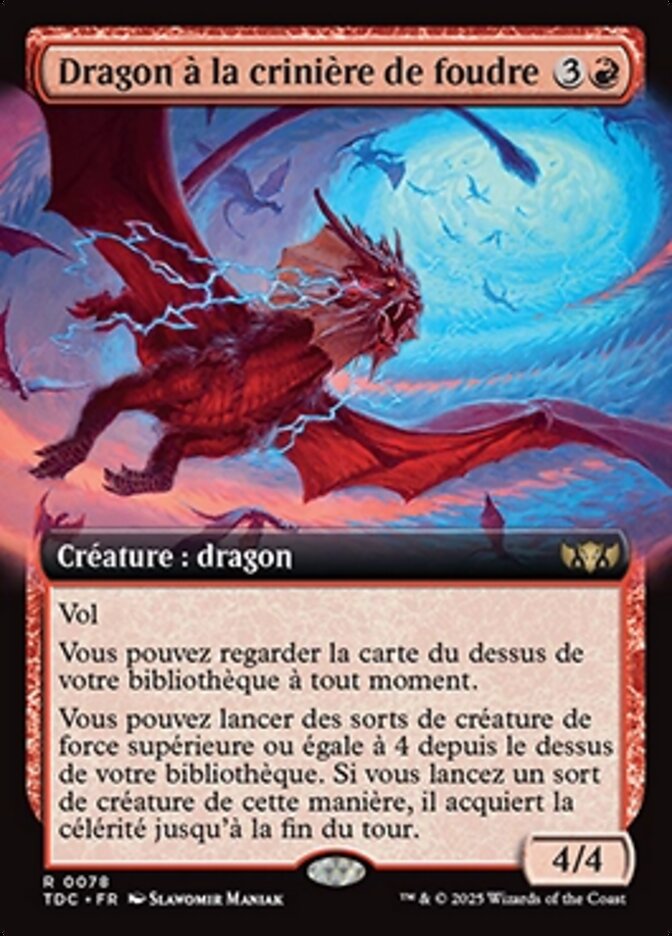 Dragon à la crinière de foudre