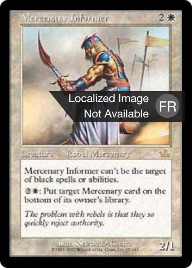 Informateur mercenaire