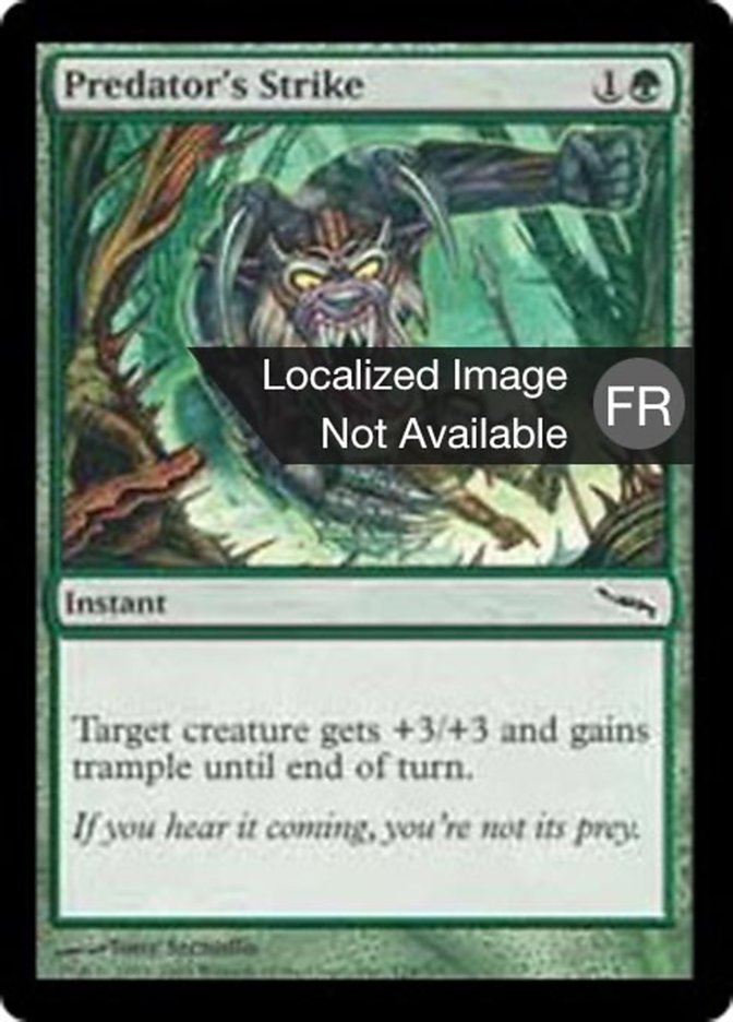 Frappe du prédateur