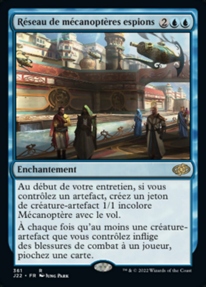 Réseau de mécanoptères espions