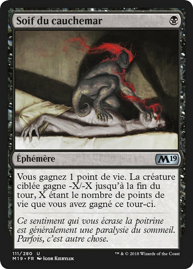 Soif du cauchemar
