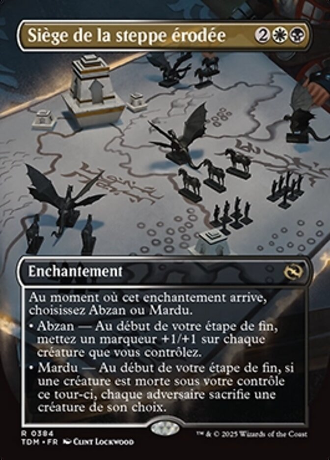 Siège de la steppe érodée