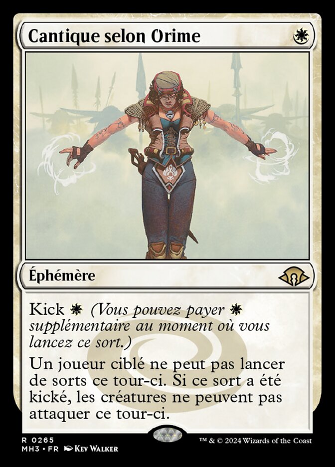 Cantique selon Orime