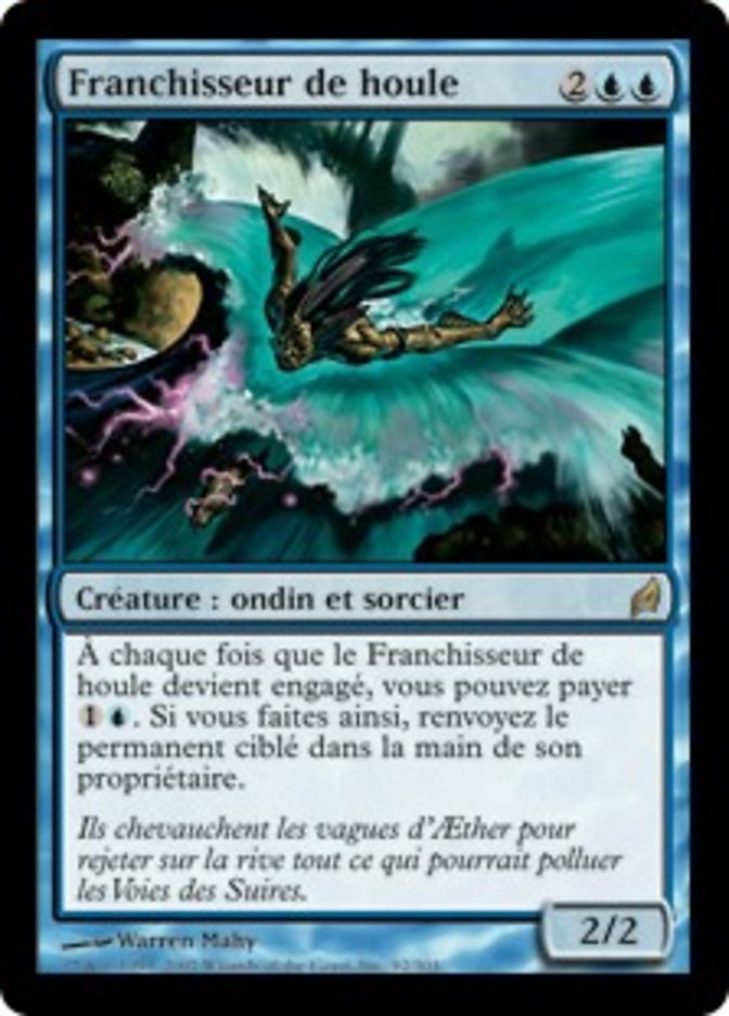 Franchisseur de houle