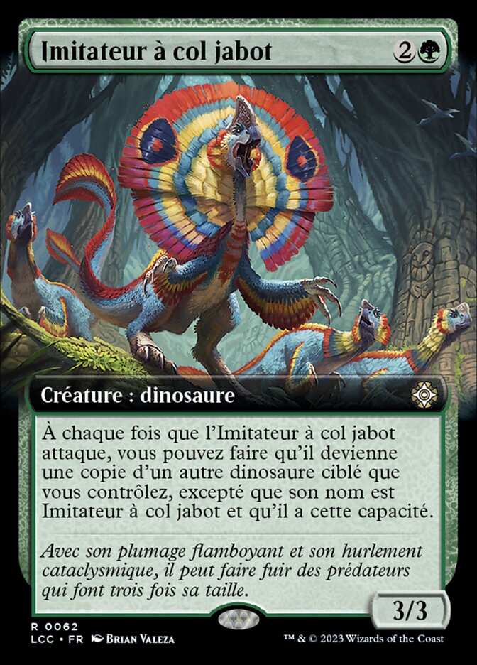 Imitateur à col jabot