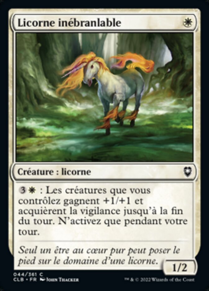 Licorne inébranlable
