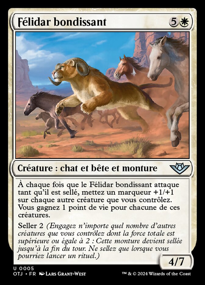 Félidar bondissant