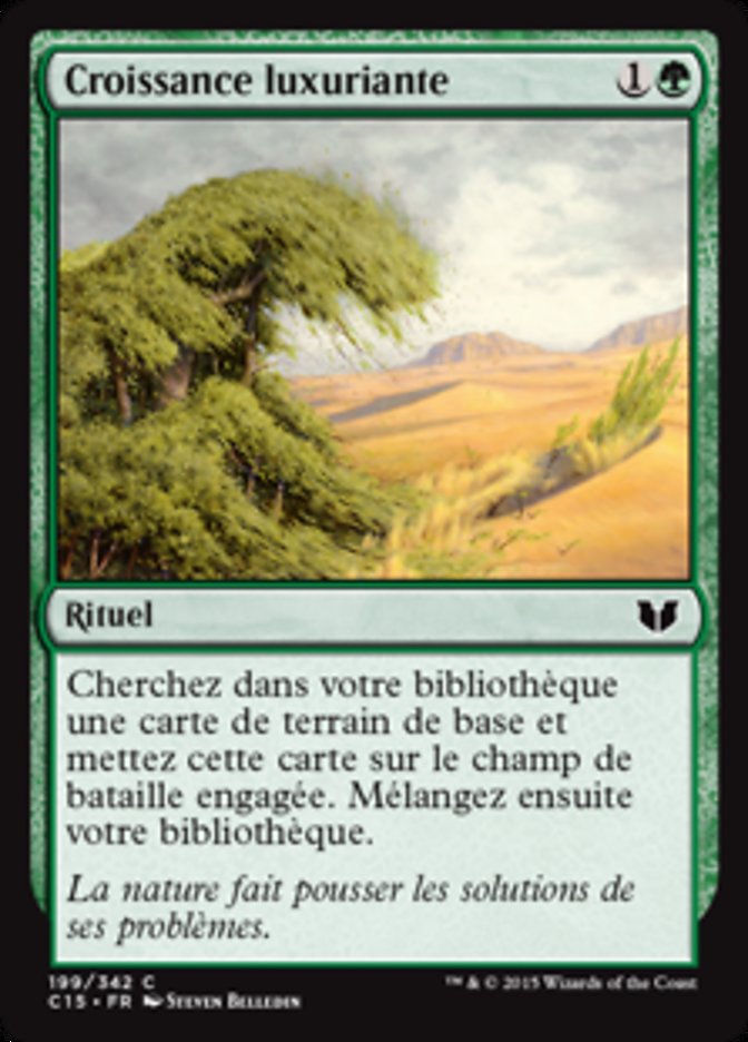 Croissance luxuriante