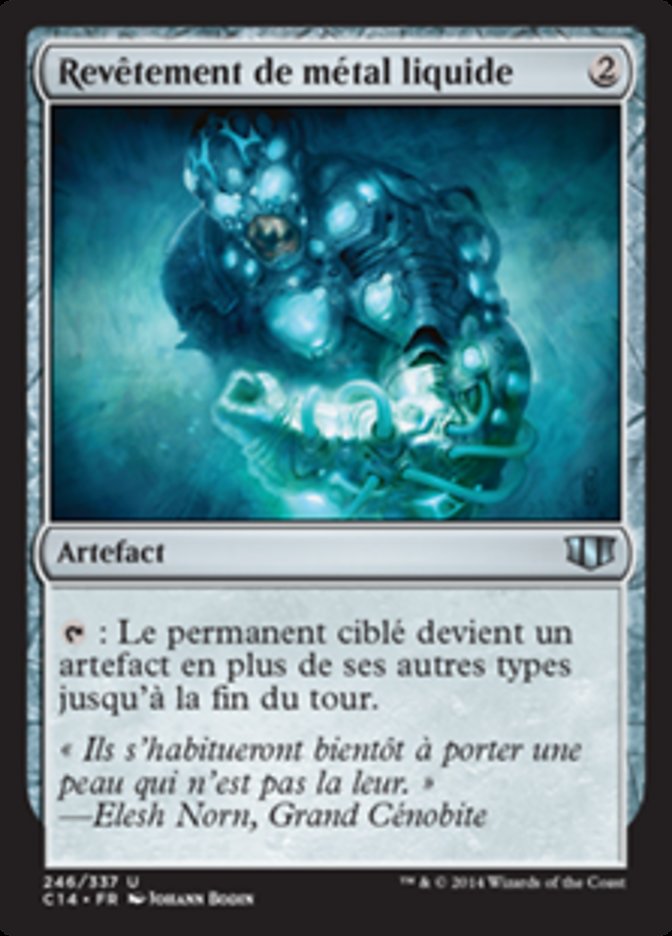 Revêtement de métal liquide