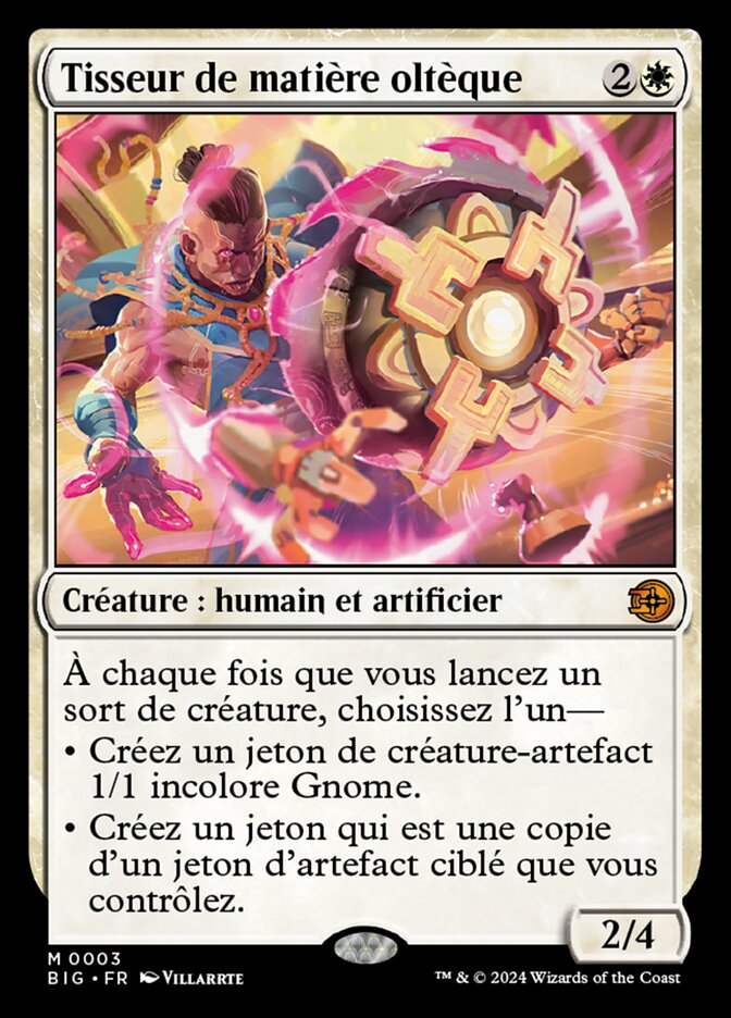 Tisseur de matière oltèque