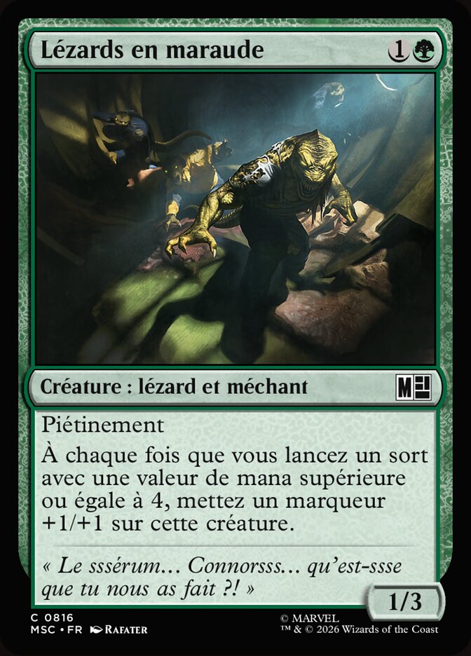 Lézards en maraude