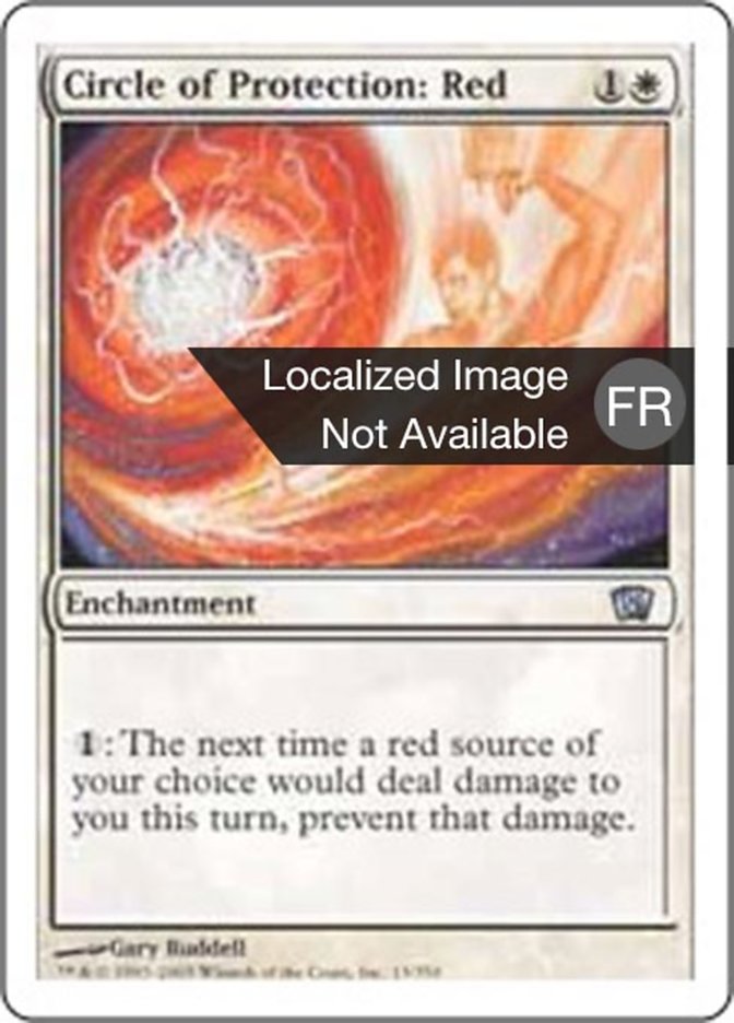 Cercle de protection : rouge