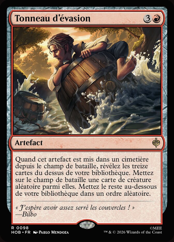 Tonneau d'évasion