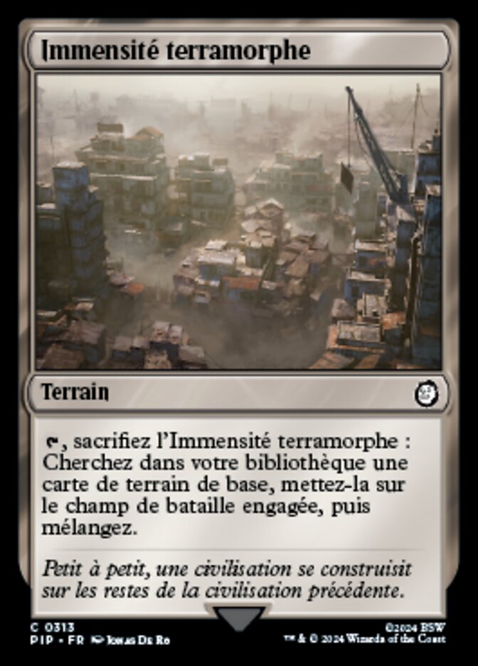 Immensité terramorphe