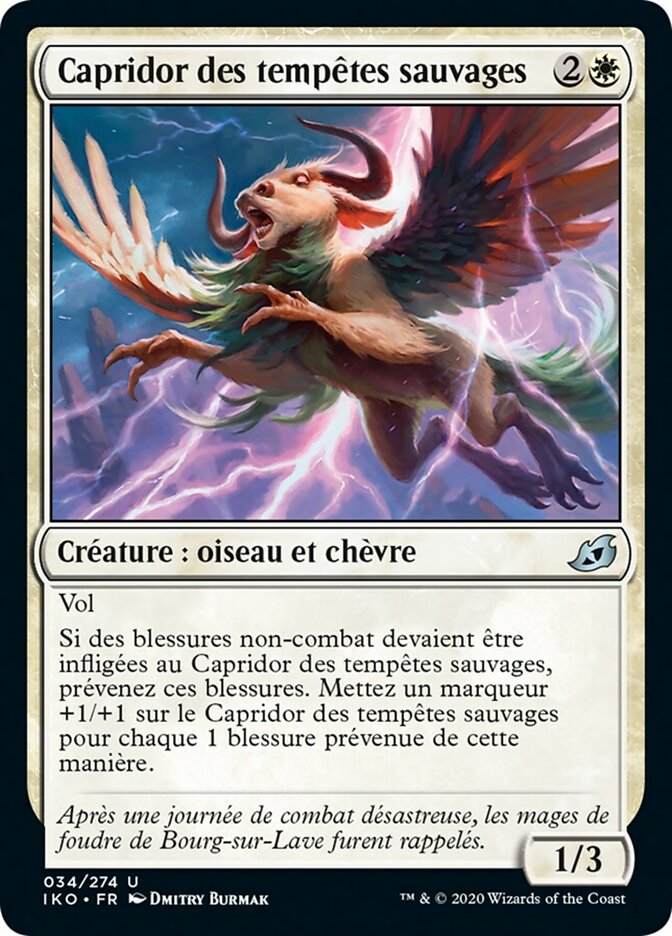 Capridor des tempêtes sauvages