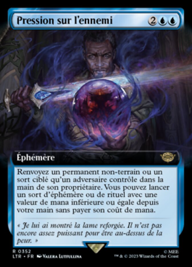 Pression sur l'ennemi