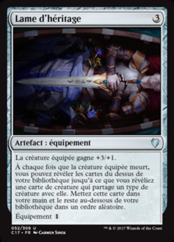 Lame d'héritage