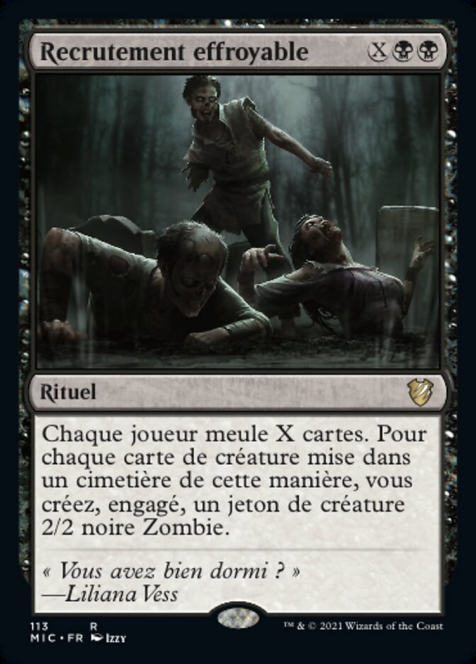 Recrutement effroyable