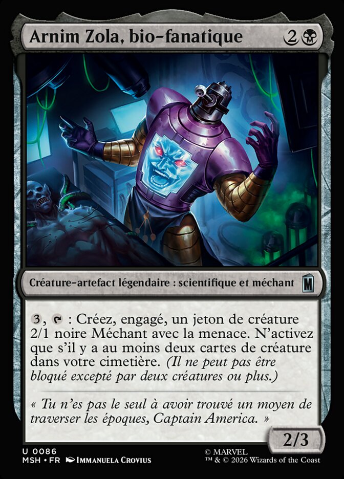 Arnim Zola, bio-fanatique
