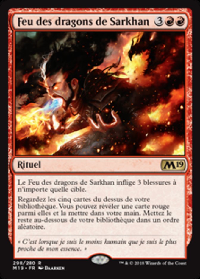 Feu des dragons de Sarkhan