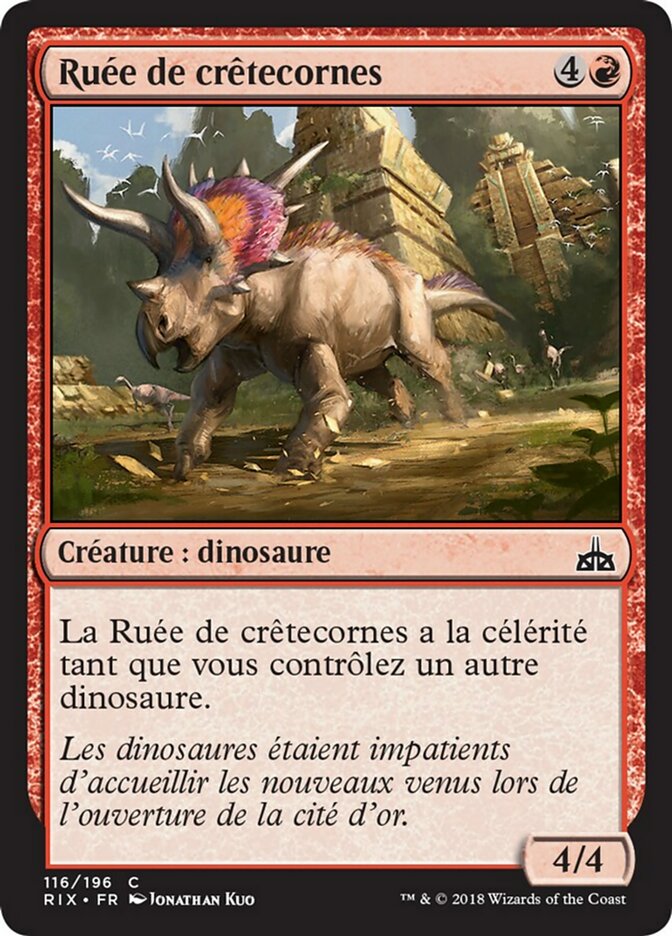 Ruée de crêtecornes