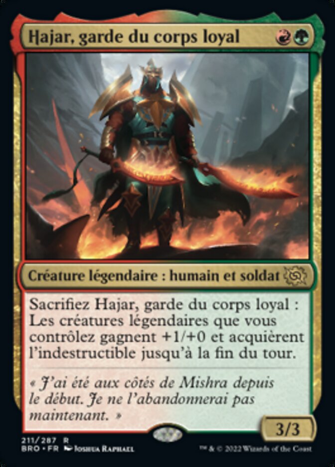 Hajar, garde du corps loyal