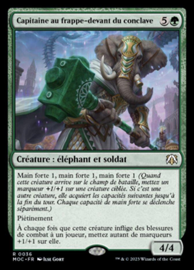 Capitaine au frappe-devant du conclave