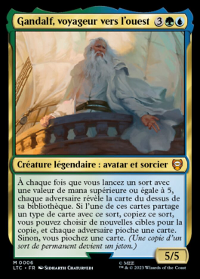 Gandalf, voyageur vers l'ouest
