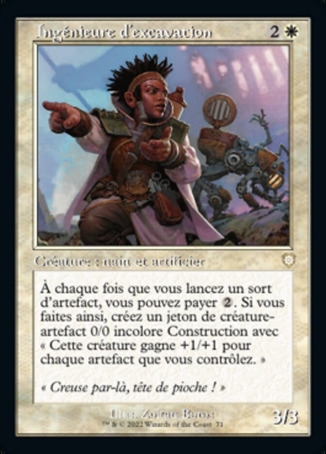 Ingénieure d'excavation