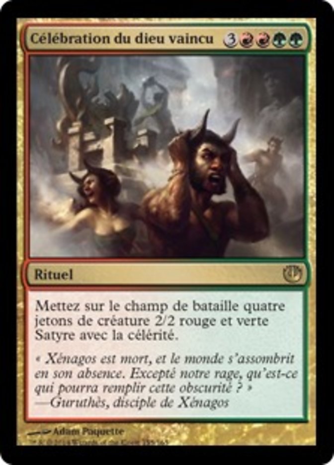 Célébration du dieu vaincu