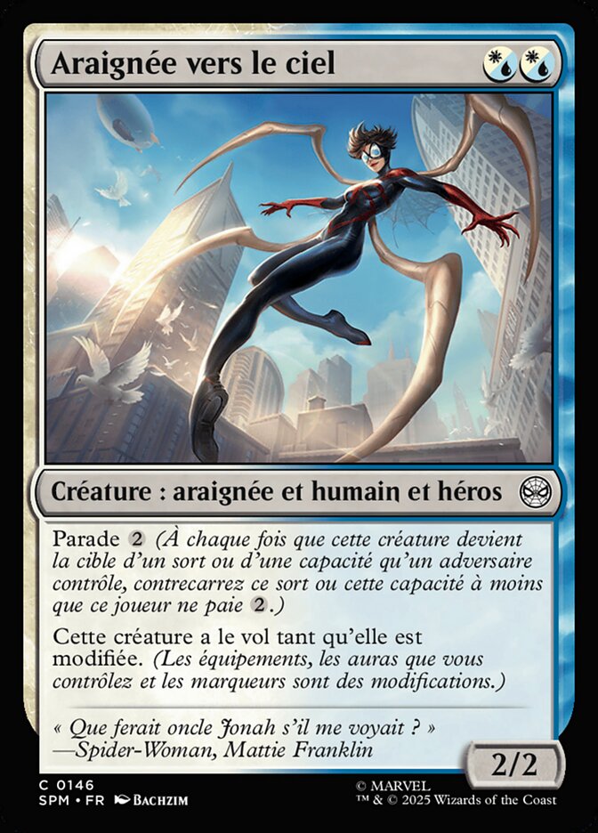 Araignée vers le ciel