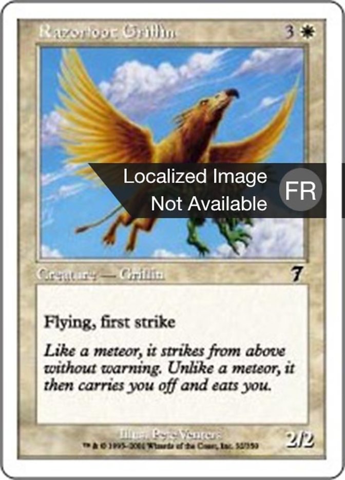 Griffon serres-rasoir