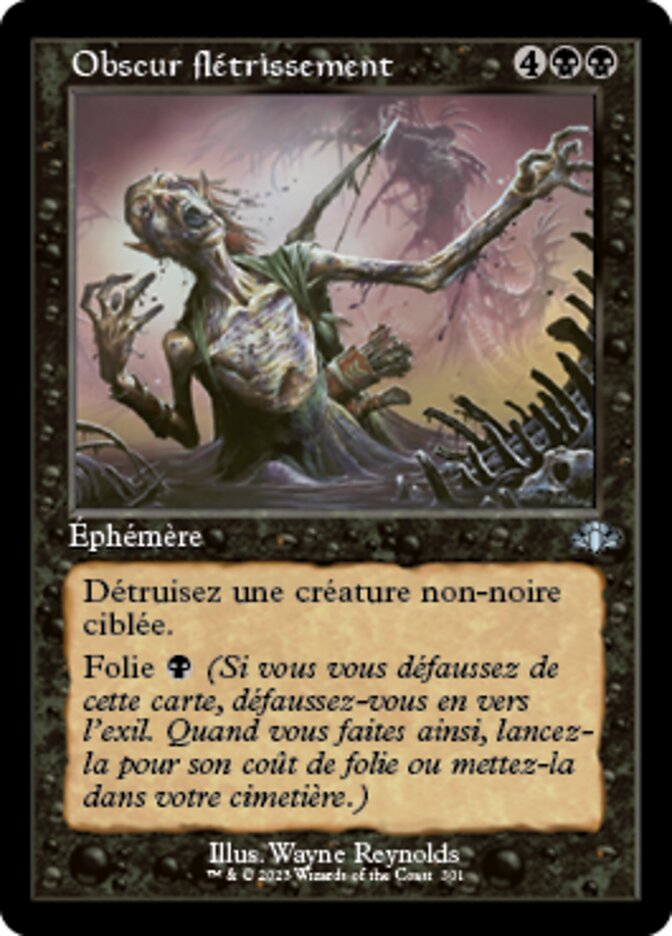 Obscur flétrissement