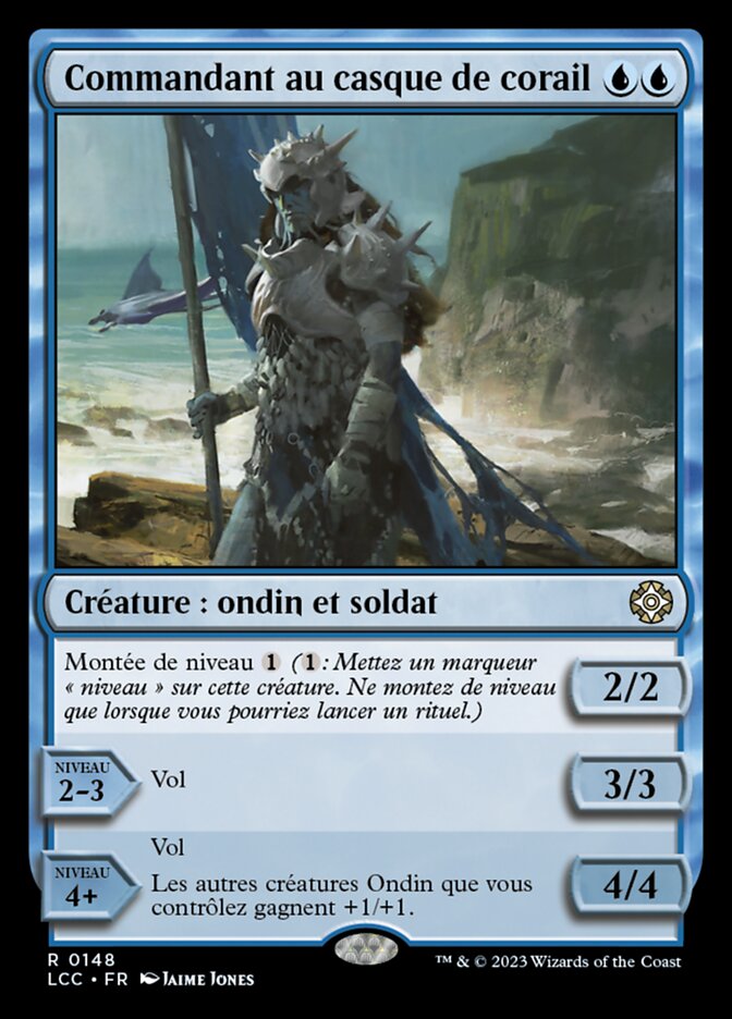 Commandant au casque de corail