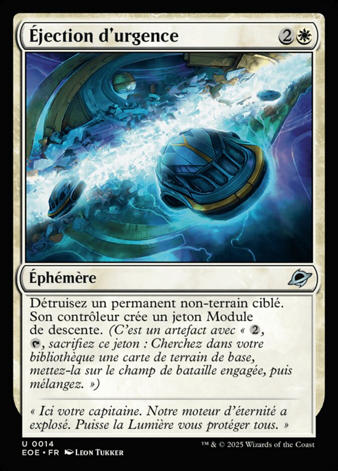 Éjection d'urgence