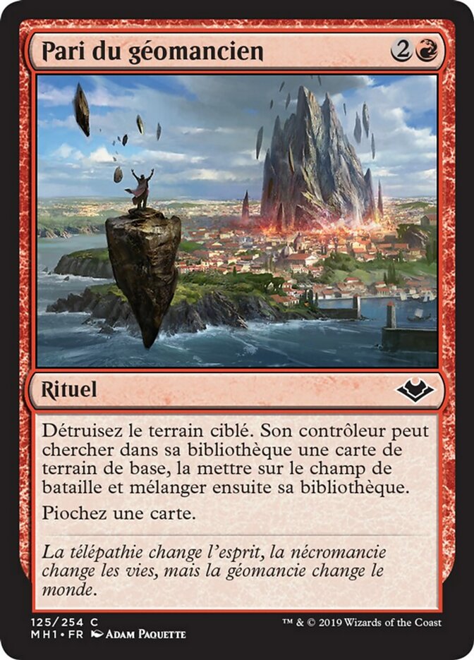 Pari du géomancien