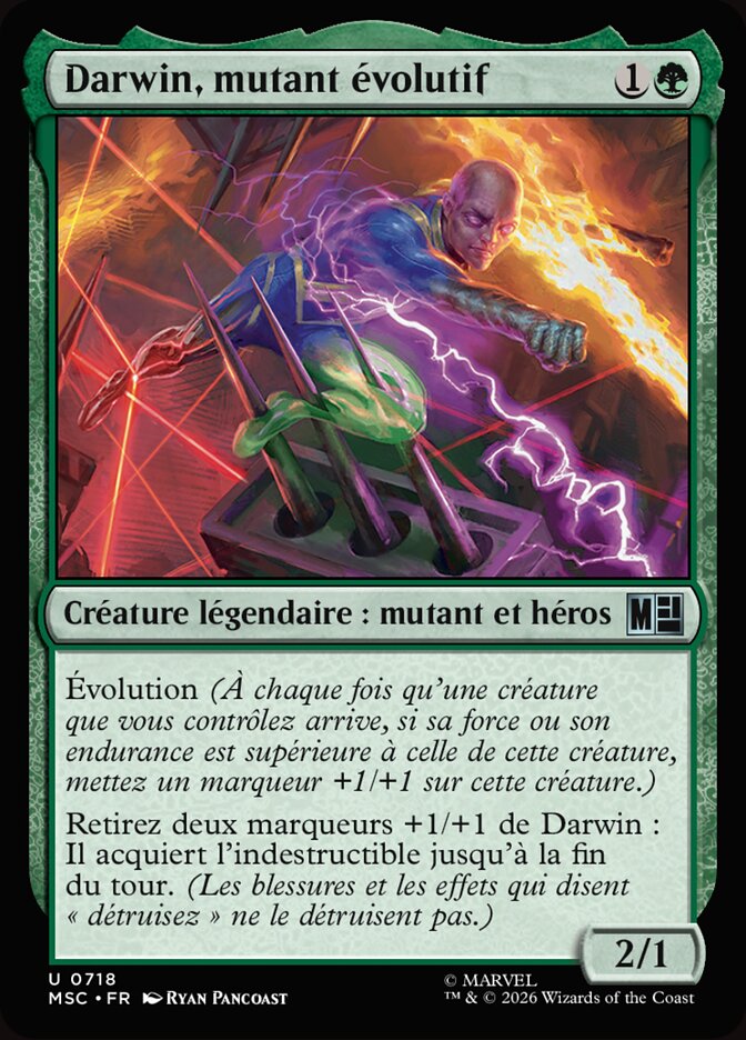 Darwin, mutant évolutif