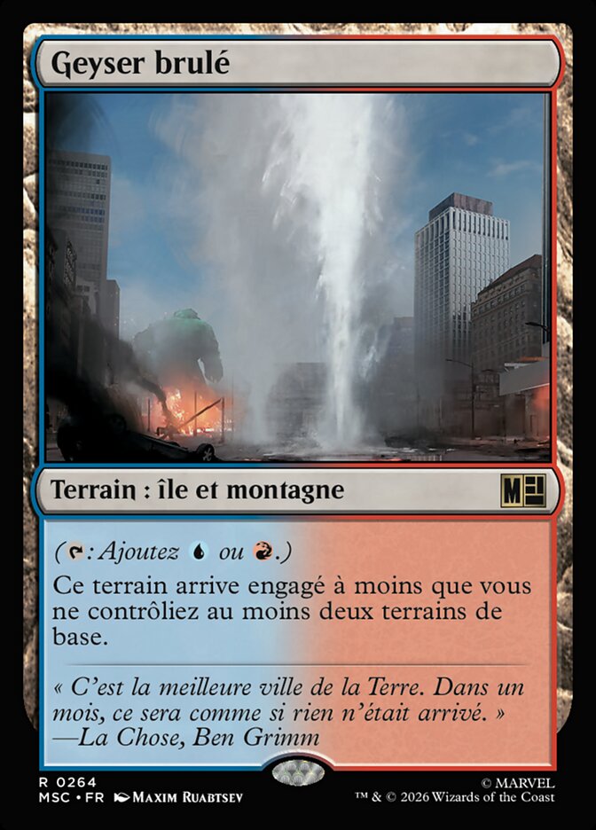 Geyser brûlé