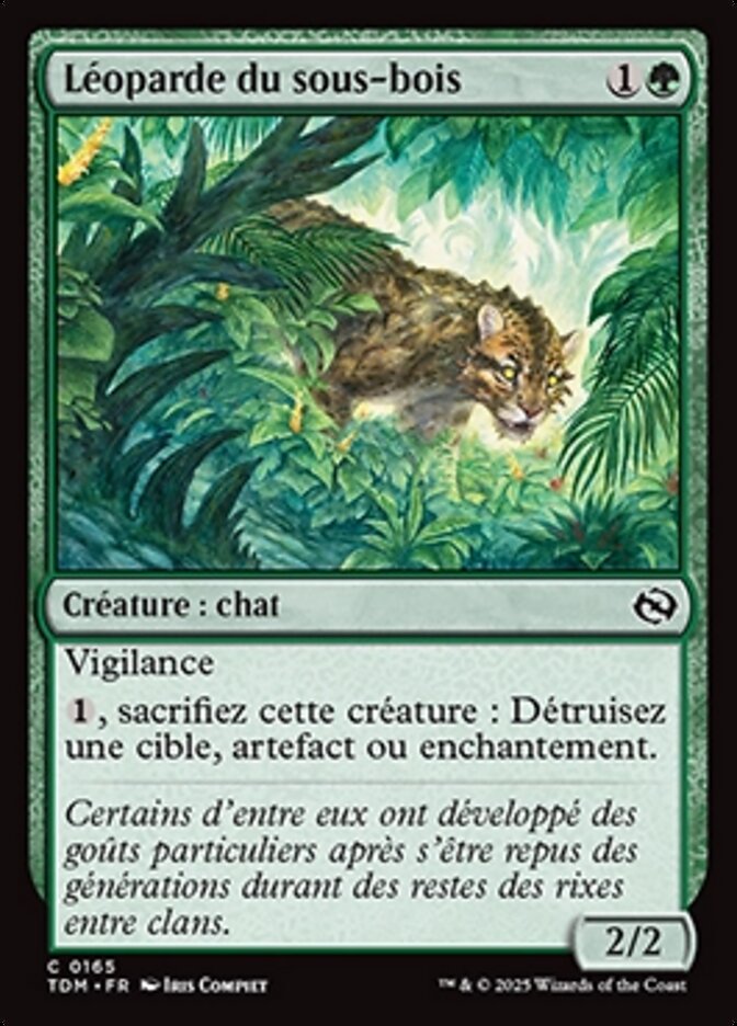 Léoparde du sous-bois