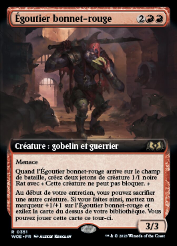 Égoutier bonnet-rouge