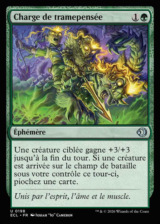 Charge de tramepensée
