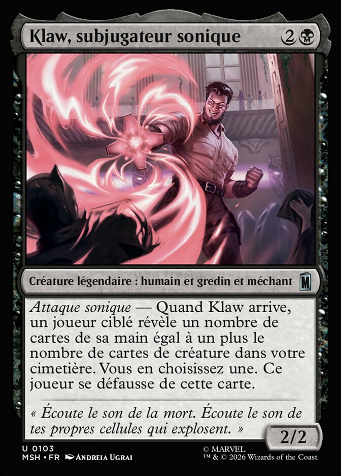 Klaw, subjugateur sonique